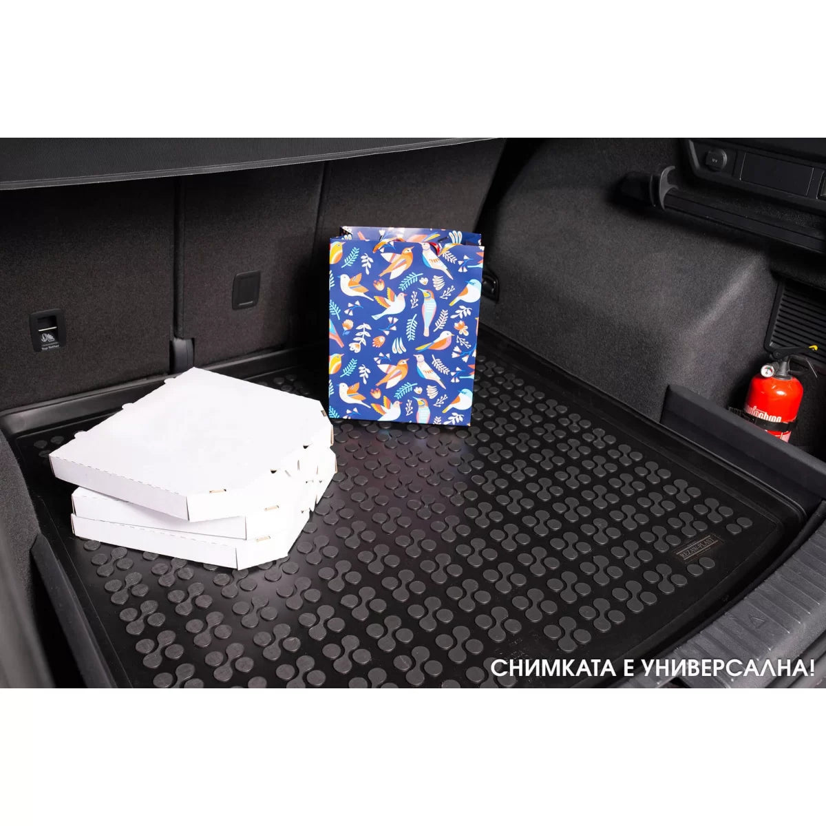 Tappetino Bagagliaio in Gomma per Peugeot 5008 dal 2024, 7 Posti, Nero
