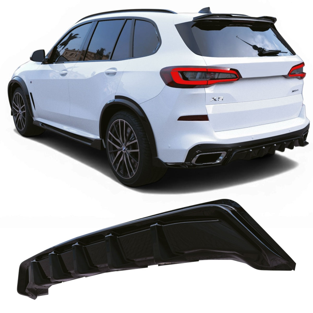 Diffusore Posteriore per BMW X5 G05 con Pacchetto M 2018-2023