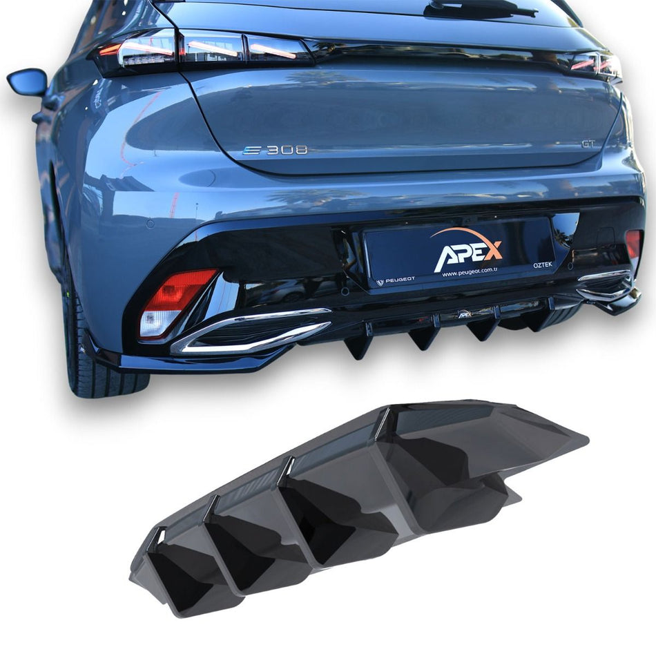 Diffusore Posteriore per Peugeot 308 GT Mk3 (2021-2026)