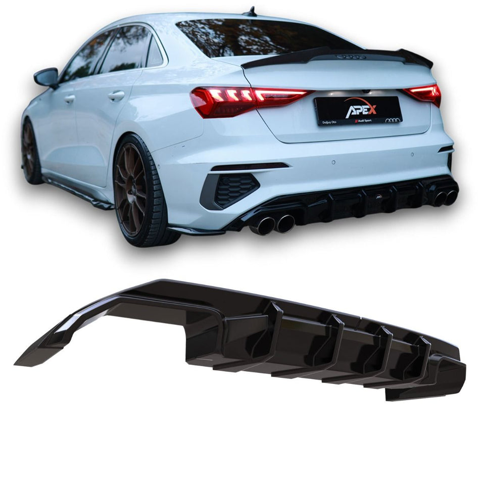 Diffusore Posteriore per Audi S3 8Y Berlina 2020-2024