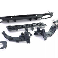 Kit Diffusore Posteriore + Terminali Tondi Nero, per Mercedes C205 Coupè dal 18