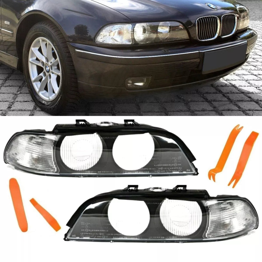 SET VETRO FARI + strumento PVC per BMW E39 Touring 95-00