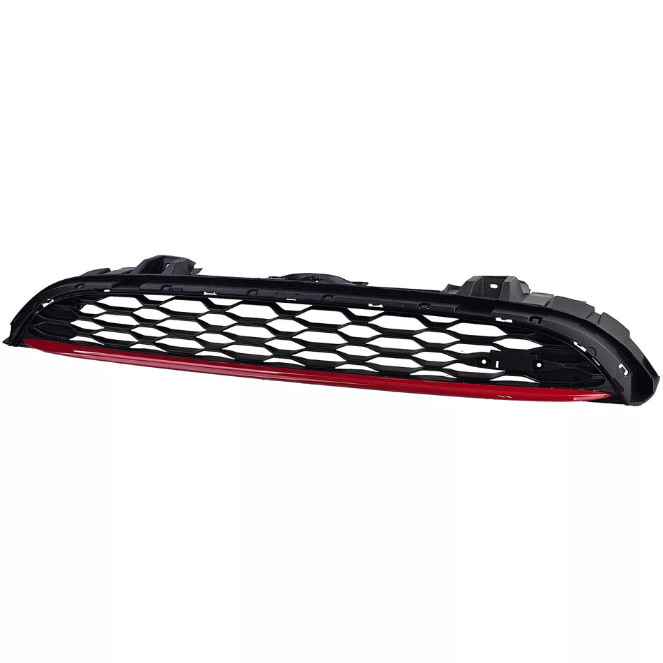 Griglia a favi sport + listello rosso, per Mini One Cooper S F55 F56 F57 14-20
