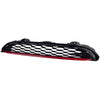 Griglia a favi sport + listello rosso, per Mini One Cooper S F55 F56 F57 14-20