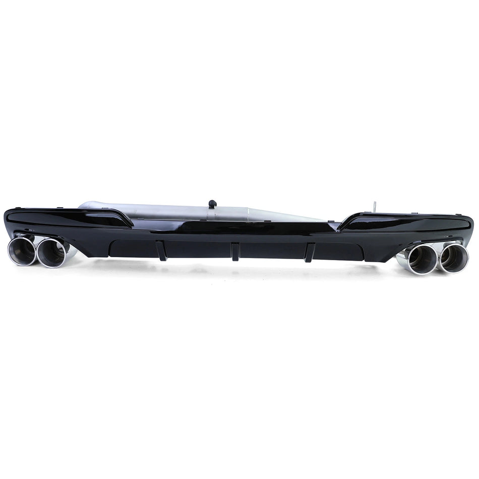 Diffusore posteriore lucido terminale duplex per BMW F10 F11 520 525 528 530