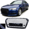 Griglia radiatore favi sport senza emblema nero lucido per Audi A4 B9 8W 15-19