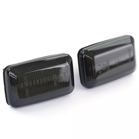 Frecce laterali LED nero fumo adatto per Audi 80 B4 90 100 200 V8 A6 C4 – vista 2