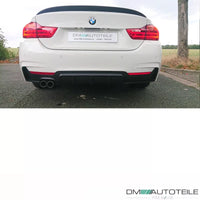 Diffusore posteriore Nero per BMW Serie 4 F32 F33 F36 M +