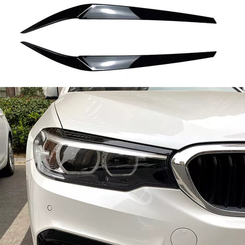 Parafanghi brutto sguardo nero lucido per BMW Serie 5 G30 G31 2017-2020 (