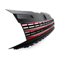 Griglia radiatore senza emblema + listelli rossi per VW T6 Bus Transporter 15-19