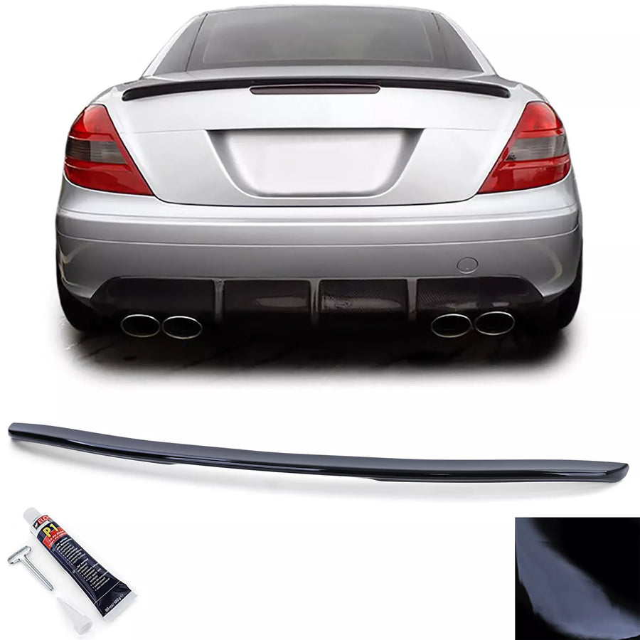 Spoiler posteriore sportivo labbro nero lucido, per Mercedes SLK R171 04-11