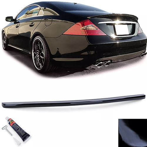 Spoiler posteriore sportivo labbro nero lucido per Mercedes CLS C219 04-10