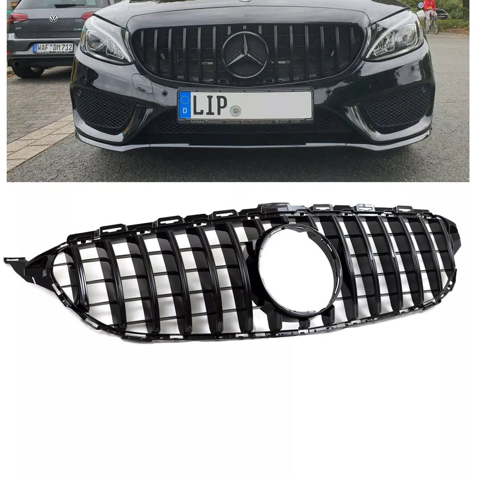 Griglia nera lucida per Mercedes Classe C W205 Sport-Panamericana GT