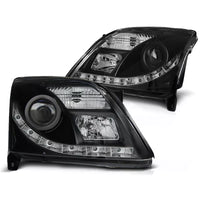 Fari Luce Diurna LED Nero per Opel Vectra C/Signum 02-05