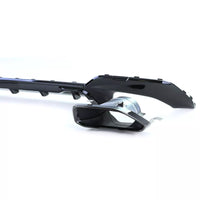 Diffusore posteriore lucido + terminali 340 look per BMW Serie 3 G20 G21 320 330