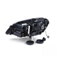 Faro proiettore H7 H1 + motore LWR destro per Vw Polo 9N3 05-09