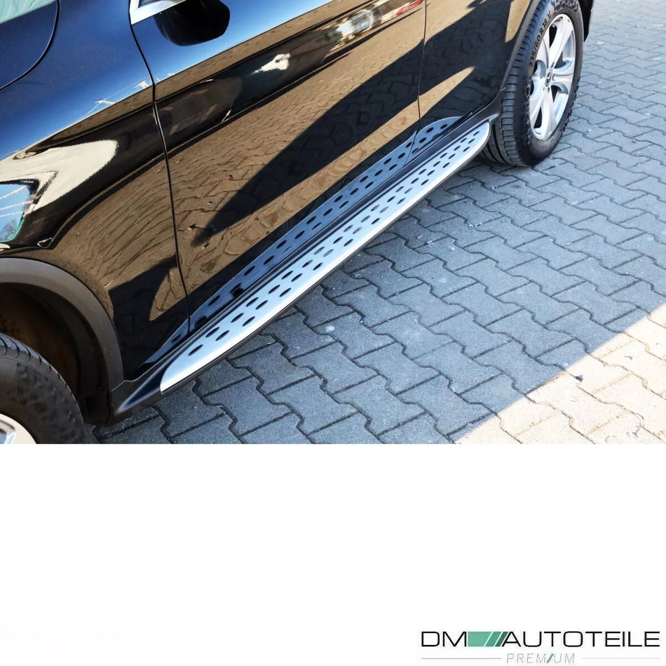 Set pedane barra ingresso alluminio per Mercedes GLC X253 C253