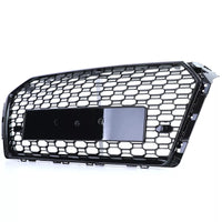 Griglia radiatore favi sport senza emblema nero lucido per Audi A4 B9 8W 15-19