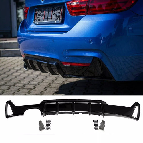 DIFFUSORE SportIVO Nero Lucido VERNICIATO per M BMW F32 F33 F36