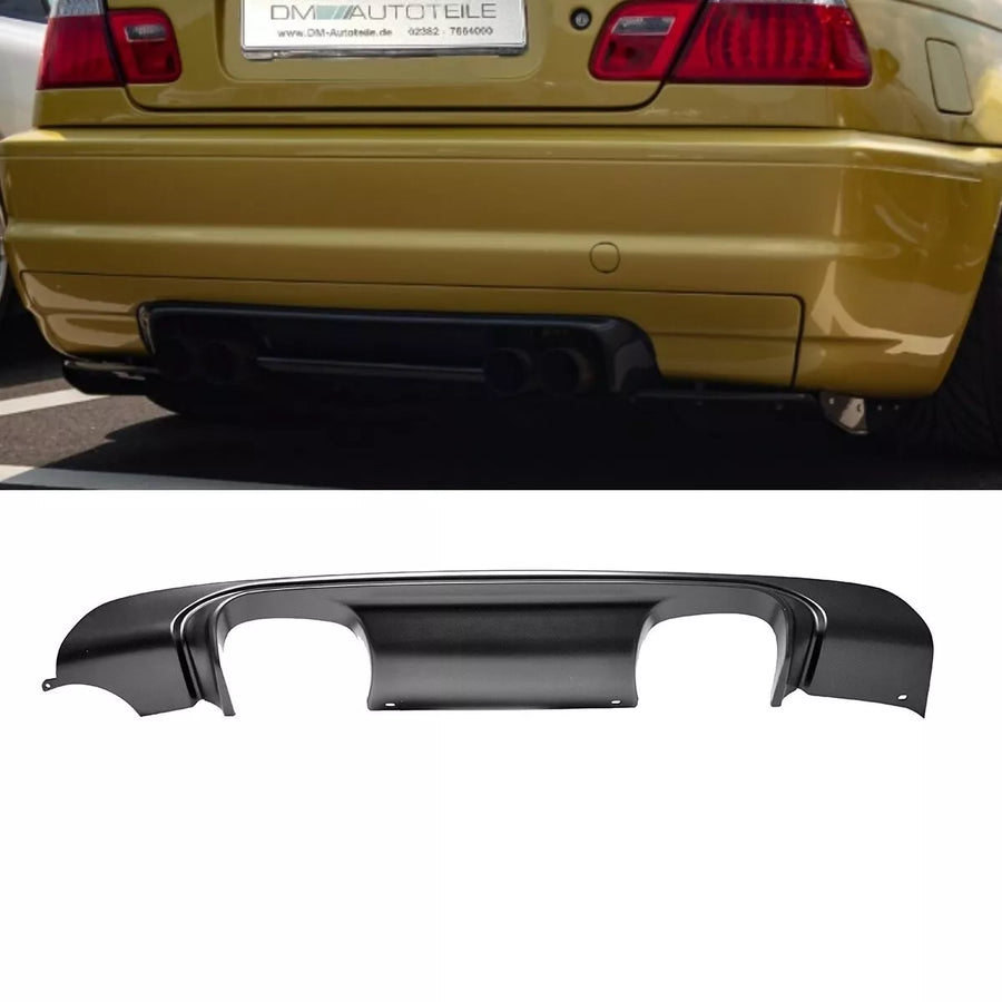 diffusore posteriore Nero si a paraurti BMW Serie 3 E46 M CSL tutti gli Md