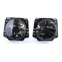 Fari vetro trasparente + mirino nero fumo per VW Golf 2 83-91