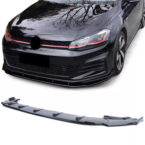 Spoiler anteriore CUP labbro nero lucido per VW Golf 7 GTI 13-20