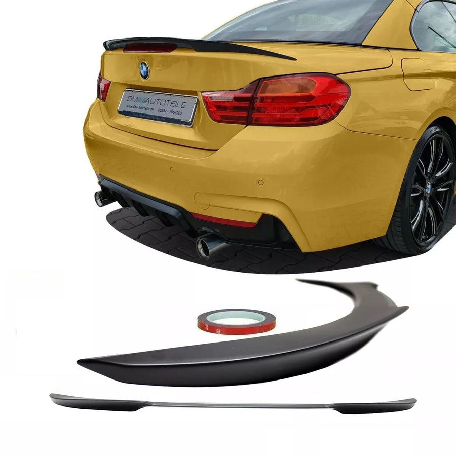 Spoiler Posteriore bagagliaio Nero Opaco +3M per BMW Serie 4 F33 cabriolet