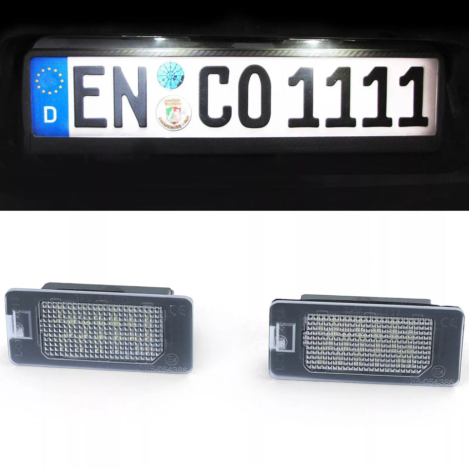 Illuminazione targa LED bianca 6000K adatta per BMW E39 E60 E70 E71 E82 E88