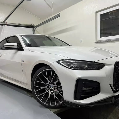 Spoiler anteriore lama Lucido per BMW Serie 4 G22 G23 solo M 2020-2024