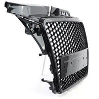 Griglia Sport a nido d'ape nera lucida senza emblema per Audi A3 8P 08-13