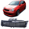 Griglia radiatore sportiva senza emblema nera per Vw Polo 9N 01-05