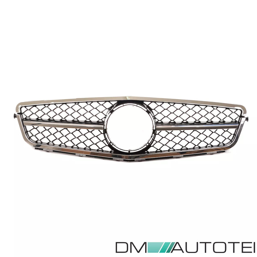 Griglia Sportiva a nido d'ape  cromata per Mercedes W204 S204 C204 07-15