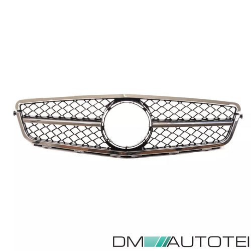 Griglia Sportiva a nido d'ape  cromata per Mercedes W204 S204 C204 07-15
