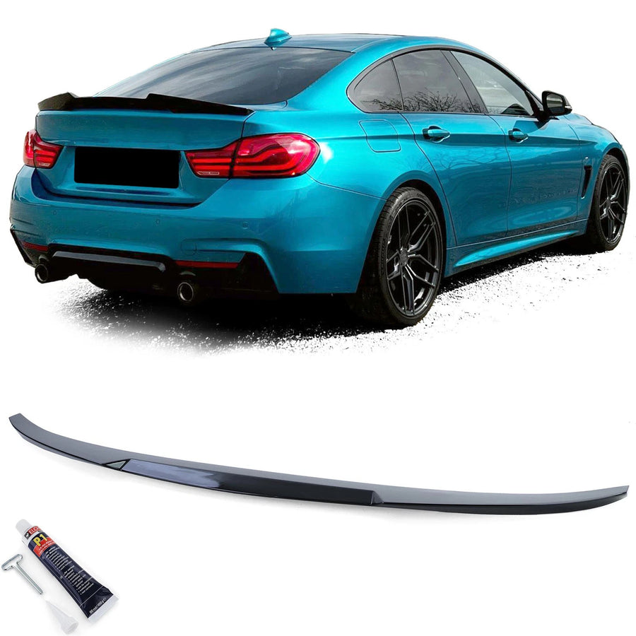 Spoiler posteriore labbro Nero, per BMW Serie 4 F36 Gran Coupe 13-21