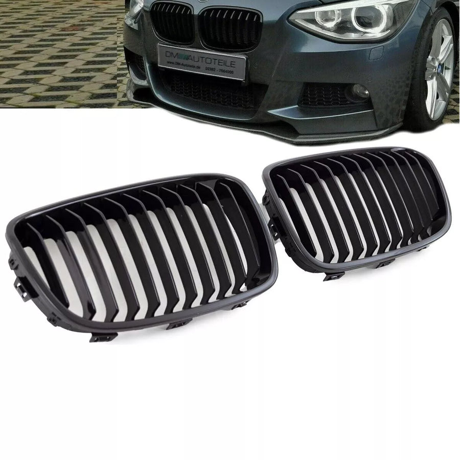 Set Griglia per BMW Serie 1 F20 F21 anno 11-15 Nero Lucido