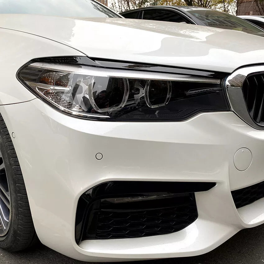 Parafanghi brutto sguardo nero lucido per BMW Serie 5 G30 G31 2017-2020 (
