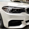 Parafanghi brutto sguardo nero lucido per BMW Serie 5 G30 G31 2017-2020 (