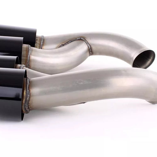 Doppio tubo terminali effetto GTS nero, per Porsche Cayenne 92A Facelift 14-17