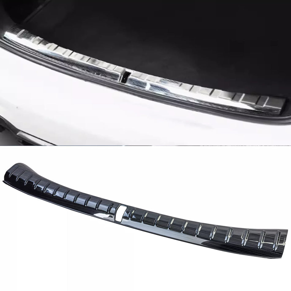 Parabordo di carico acciaio inox nero paraurti interno per BMW Serie 5 G30 G31