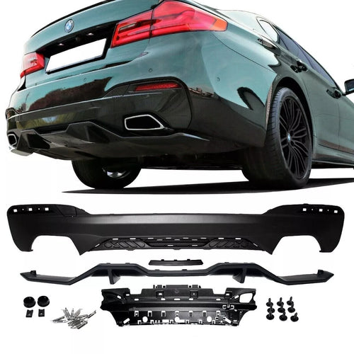 Diffusore posteriore Nero attacco posteriore per BMW G30 G31 M