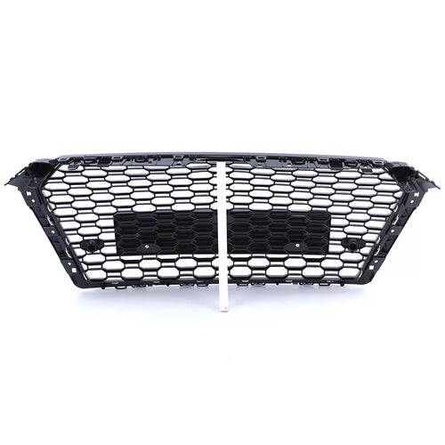 Griglia radiatore favi sport senza emblema nero lucido per Audi A4 B9 8W 15-19