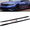 Set minigonne laterali Nero Lucido per BMW Serie 3 G20 G21 solo per M Sport