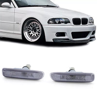 Frecce laterali nere fumè adatte, per BMW Serie 3 E46 prefacelift