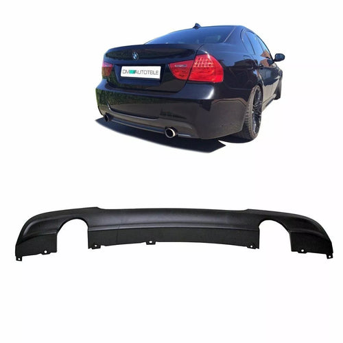 Diffusore posteriore Nero 2 tubi 335 diffusore per BMW E90 E91 M 05-11