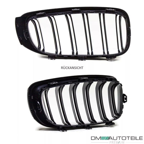 Griglia nera lucida doppia barra per BMW Serie 3 F34 GT