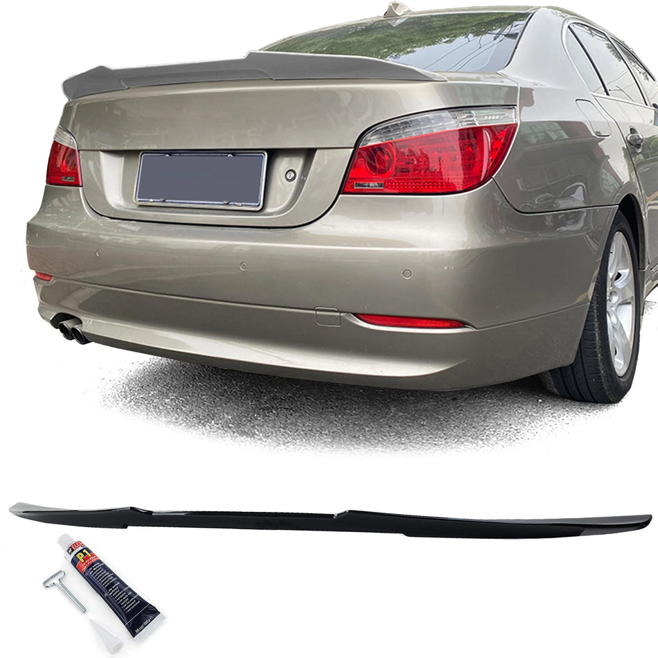 Spoiler posteriore Ducktail nero lucido, per BMW Serie 5 E60 berlina 03-10