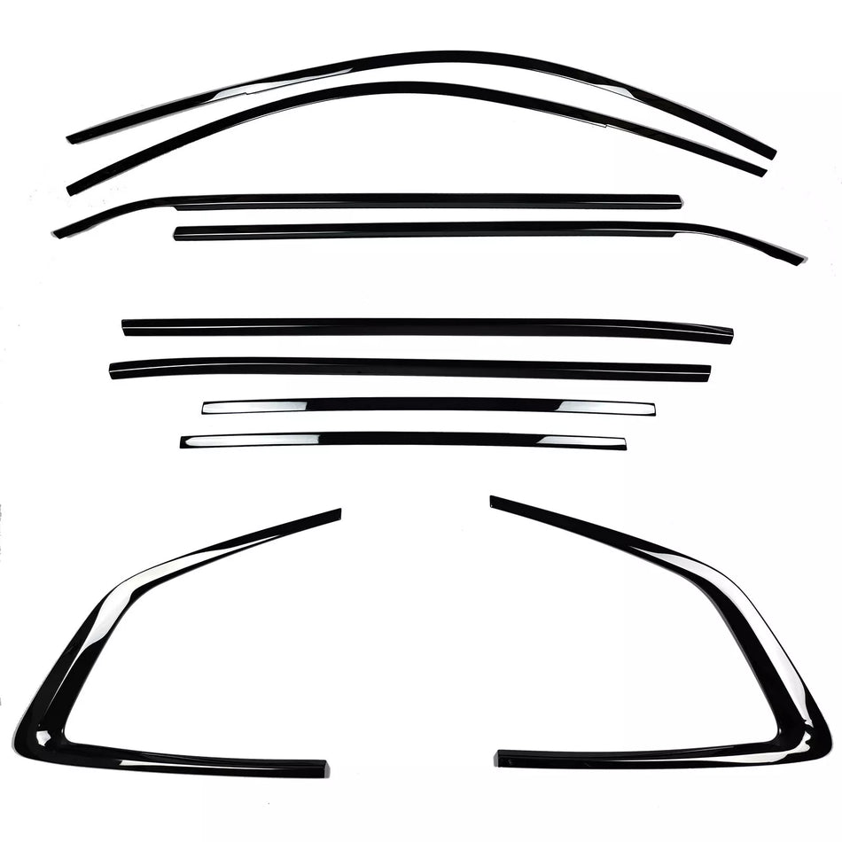 Set modanature Shadow Line nere lucide adatte per BMW X3 G01 dal 2017