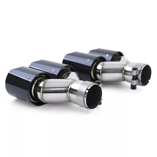 Doppi terminali in carbonio 4 tubi duplex per BMW Serie 5 F10 F11 535i 535d