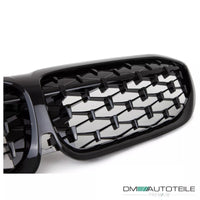 Griglia a nido d'ape diamantata nera lucida per BMW Serie 3 G20 G21