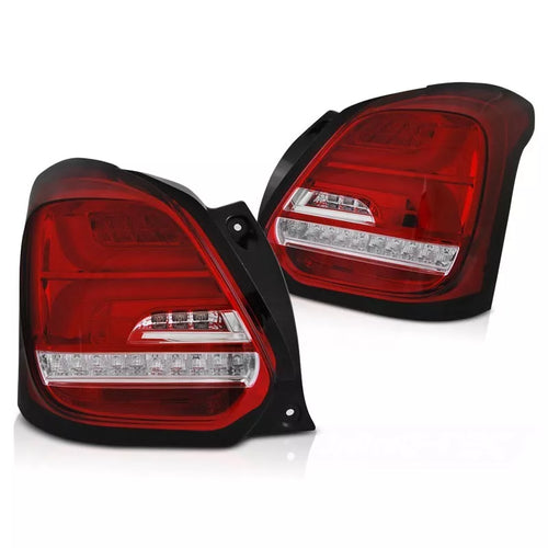 Fanali posteriori full LED auto-adattivi per Suzuki Swift VI (6) 2017 rosso